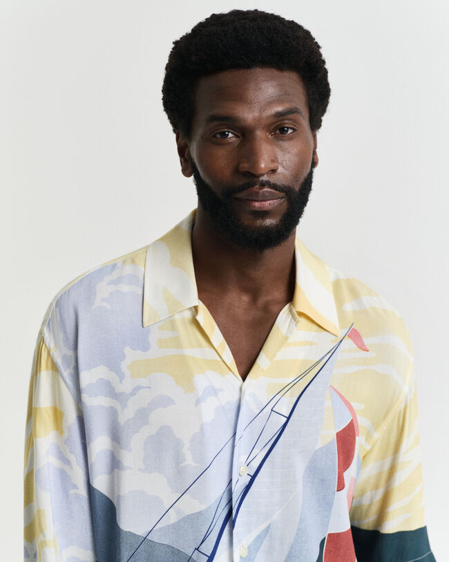 Relaxed fit ‑mitoitettu lyhythihainen Sailing Scene -paita