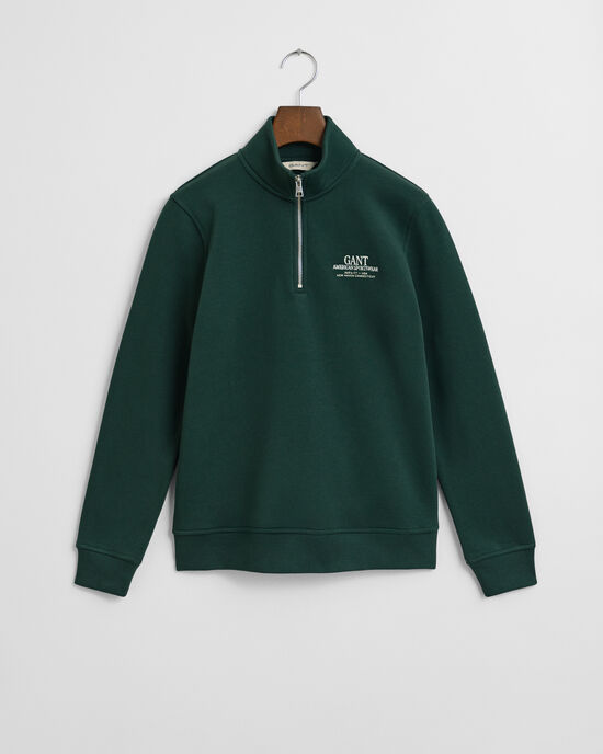 Teens-malliston Graphic‑collegepaita, vetoketjukaulus