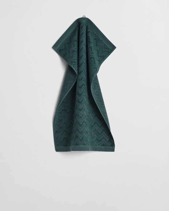 Kalanruotokuvioinen jacquard-pyyhe (50 cm x 70 cm)