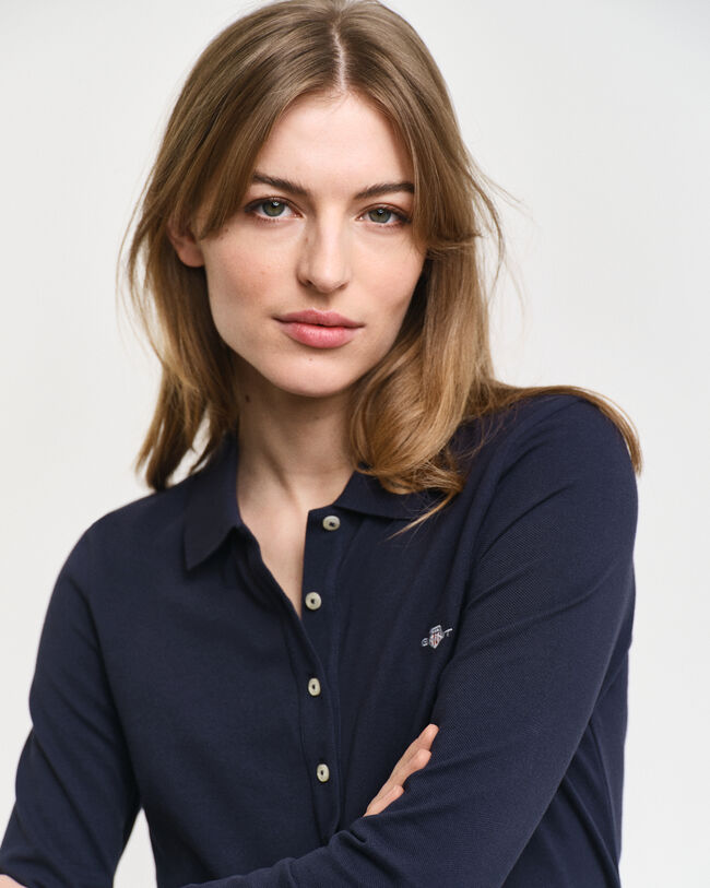 Pitkähihainen Shield-pikeepaita