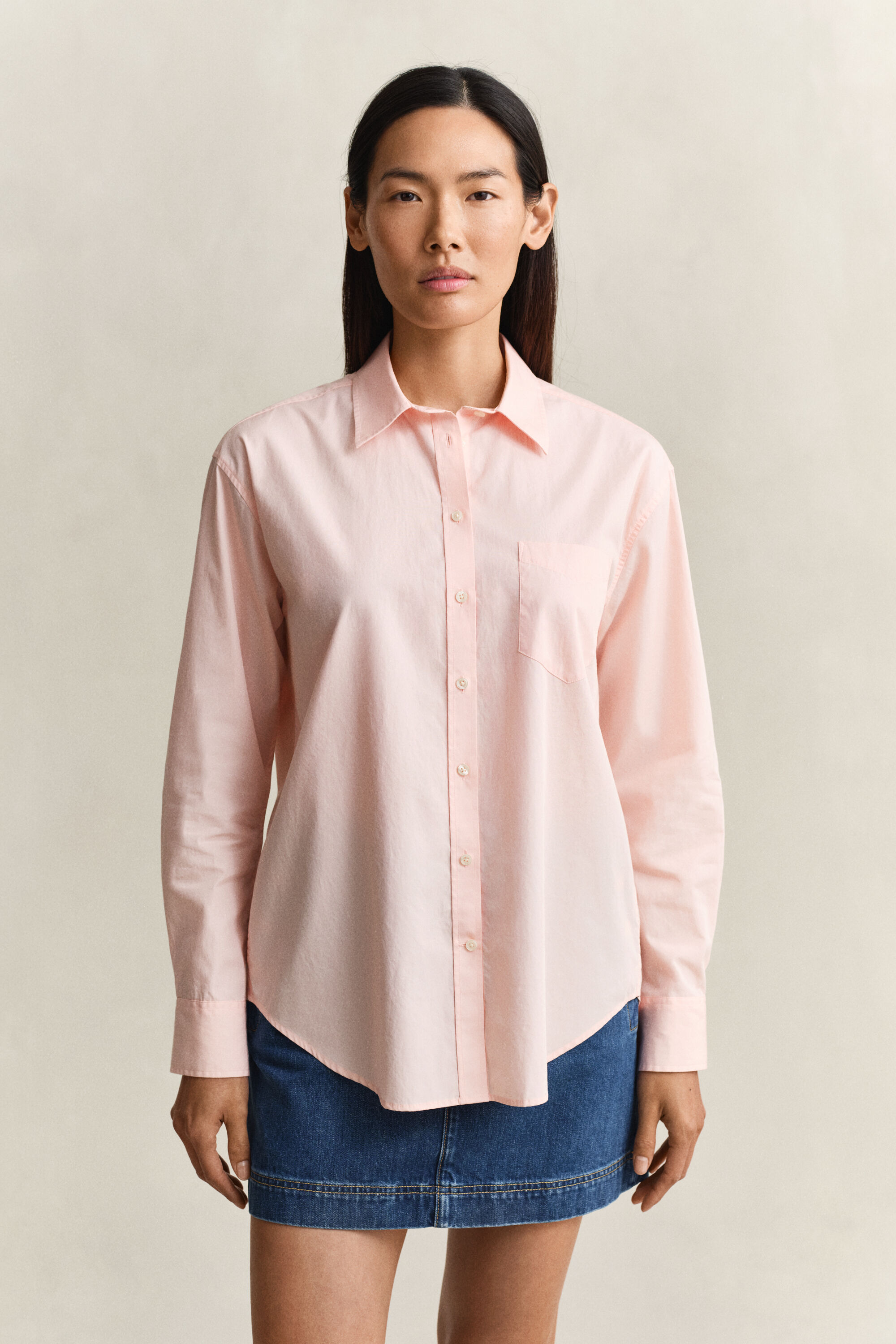 Relaxed fit ‑mitoitettu Classic-popliinipaita