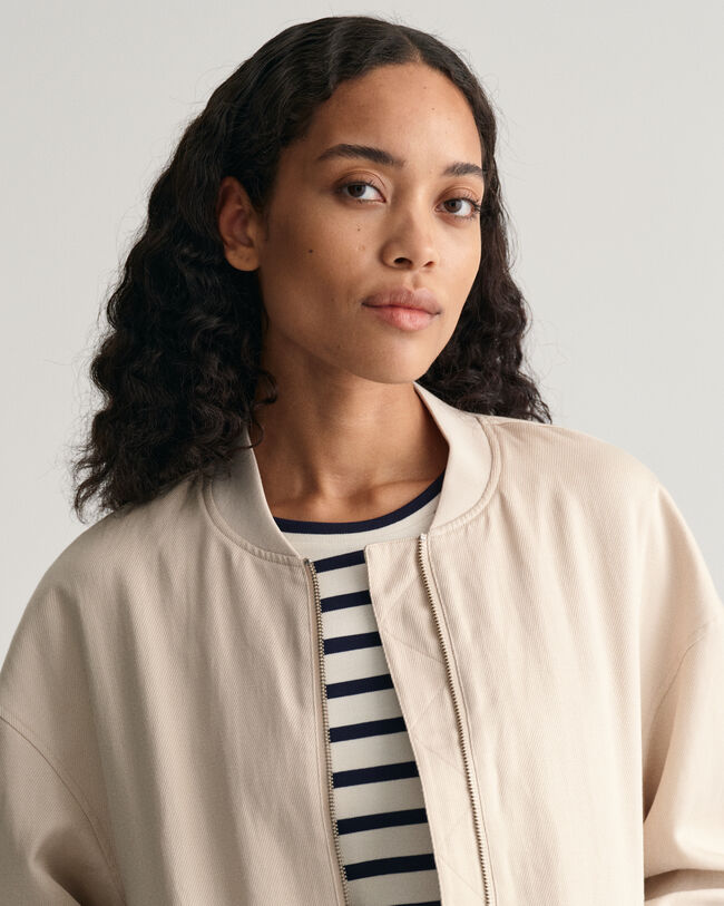 Pellavasekoitteinen Bomber-takki