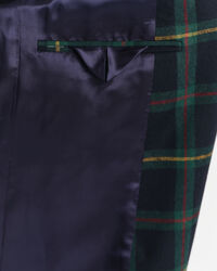 Regular fit ‑mitoitettu ruudullinen bleiseri