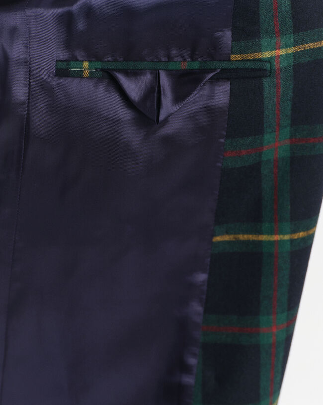 Regular fit ‑mitoitettu ruudullinen bleiseri