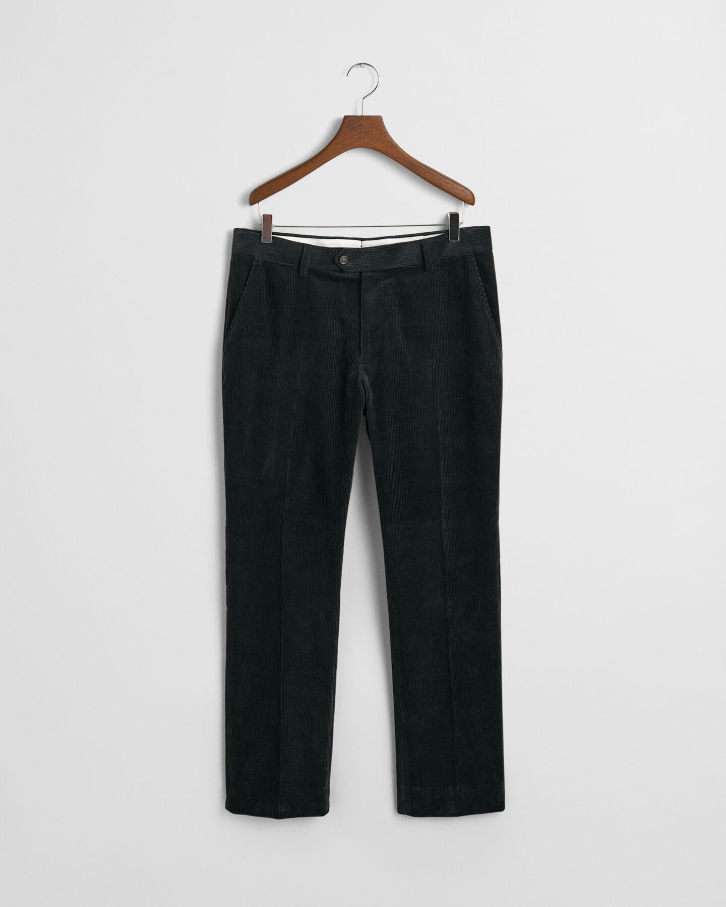 Slim fit ‑mitoitetut vakosamettiset puvunhousut