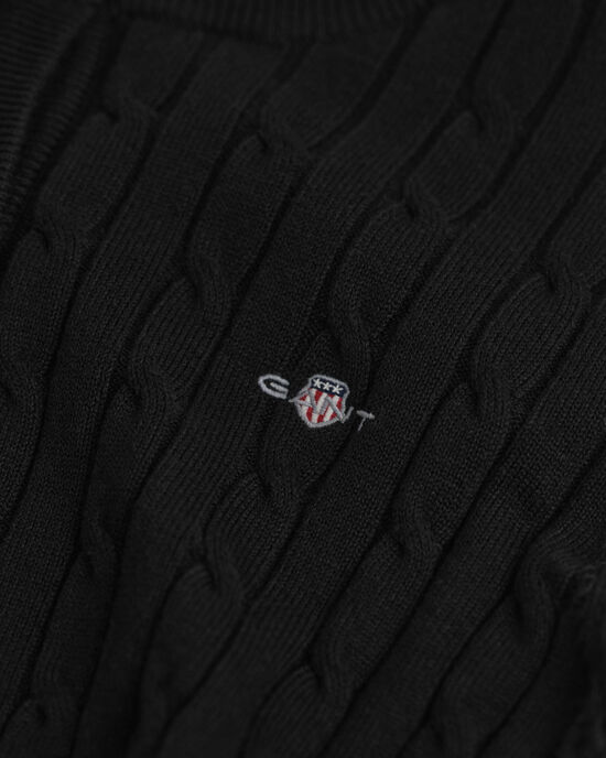 Joustopuuvillainen Shield-palmikkoneuletakki