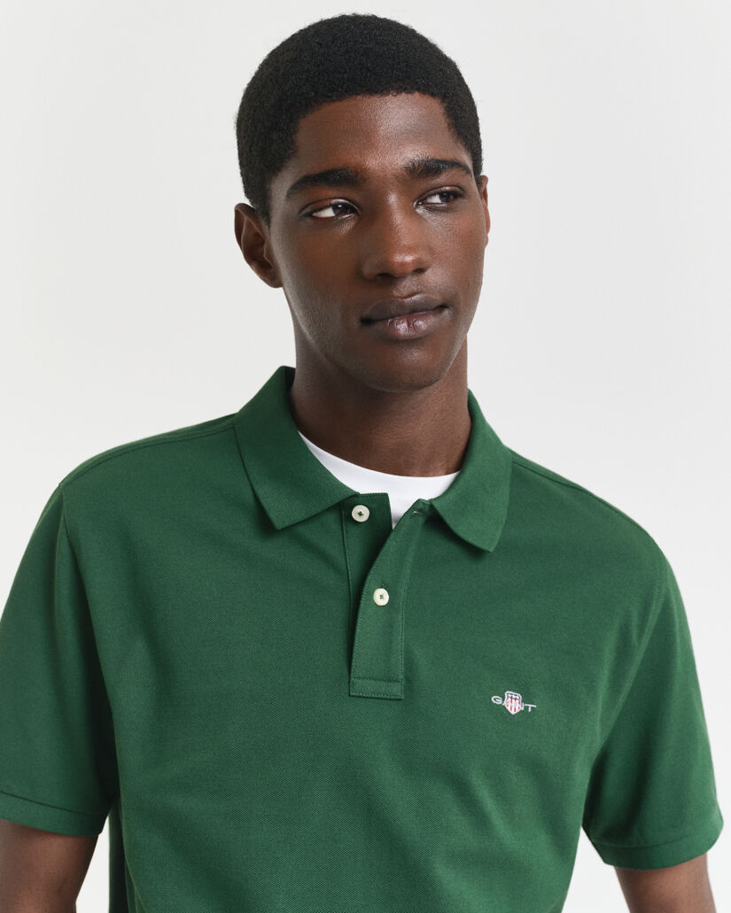 Regular fit -mitoitettu Shield-pikeepaita