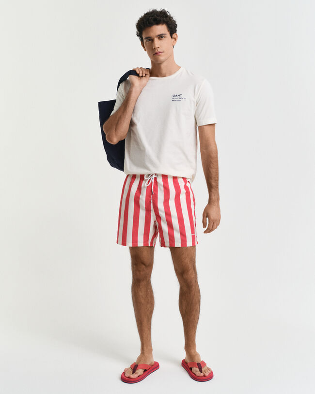 Leve&auml;raitaiset uimashortsit