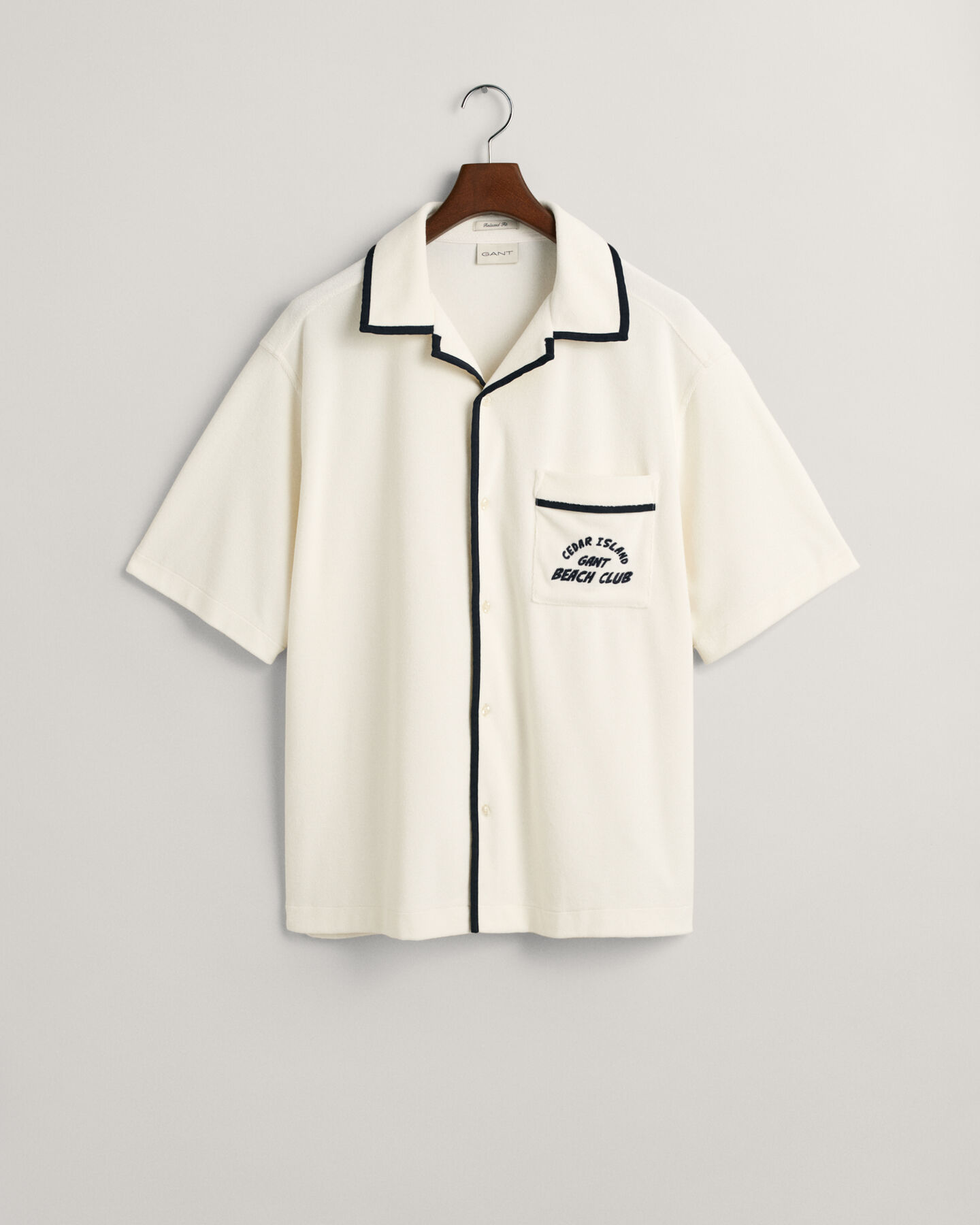 Relaxed fit ‑mitoitettu lyhythihainen Terry Cloth -paita