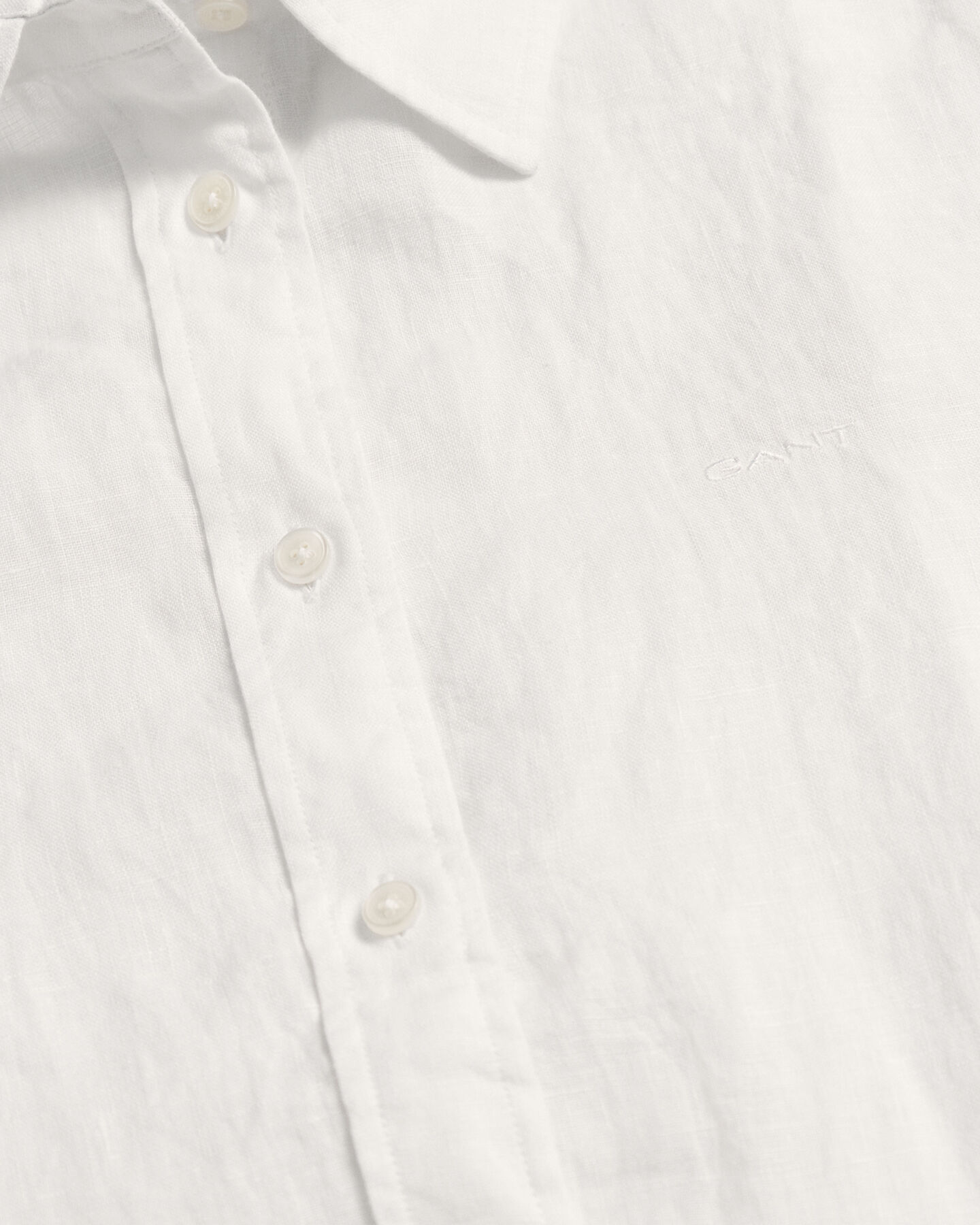 Regular fit ‑mitoitettu pellavainen chambray-paita