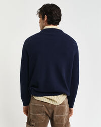 Badge-neulepusero, py&ouml;re&auml; p&auml;&auml;ntie