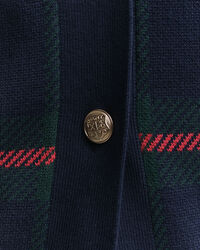 Ruudullinen v-neuletakki