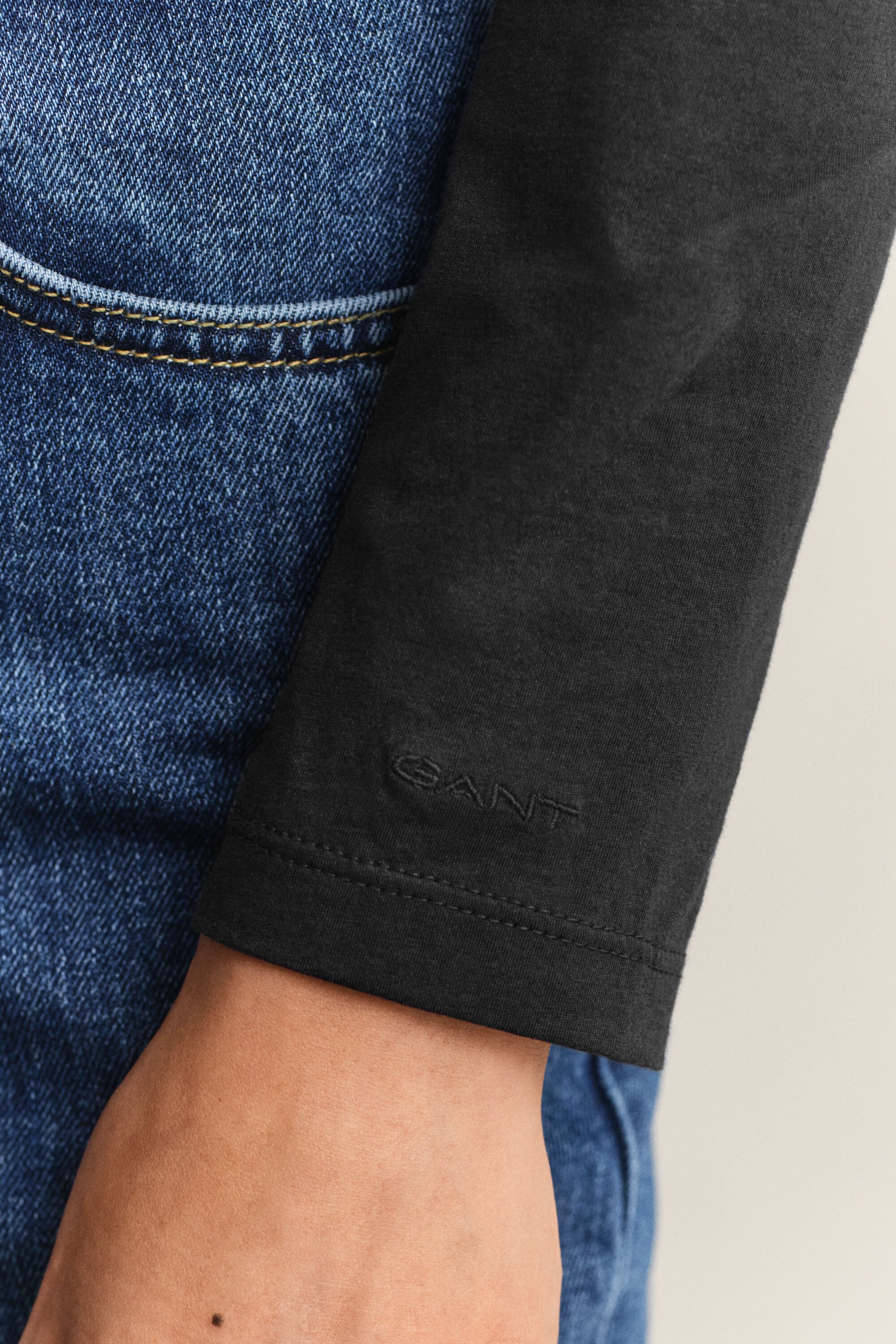 Pitkähihainen puuvilla-t‑paita