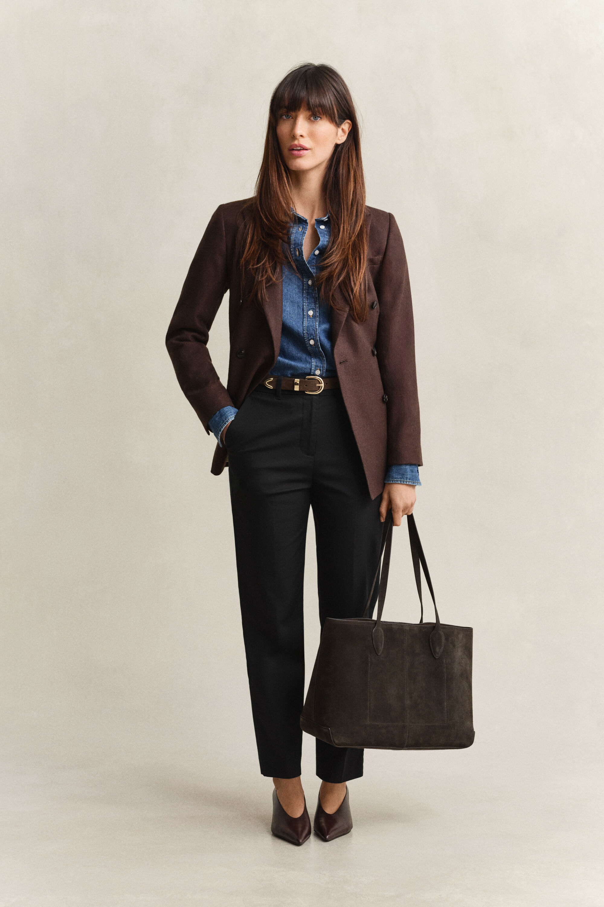 Slim fit ‑mitoitetut housut