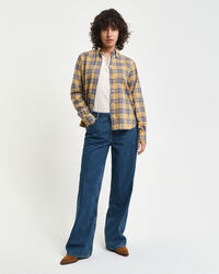 Regular&nbsp;fit ‑mitoitettu ruudullinen flanellipaita