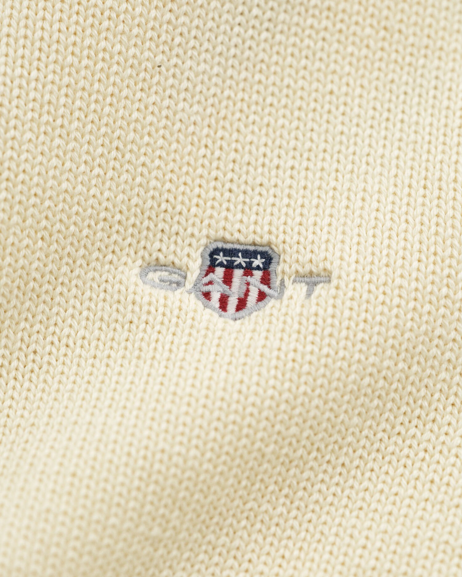 Casual-puuvillaneulepusero puolivetoketjulla