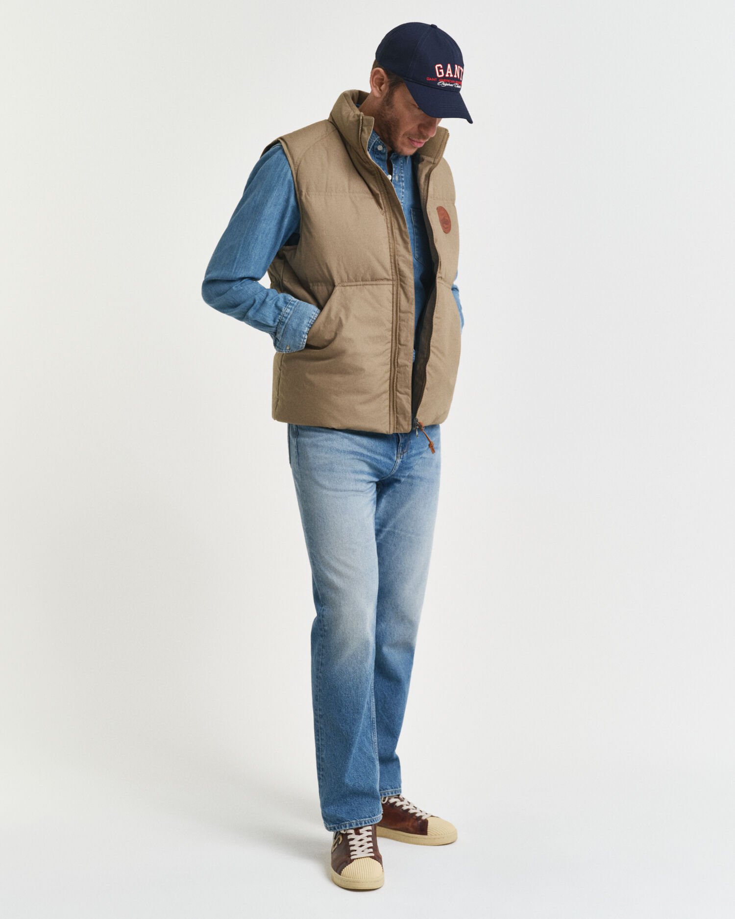 Puuvillainen untuvaliivi