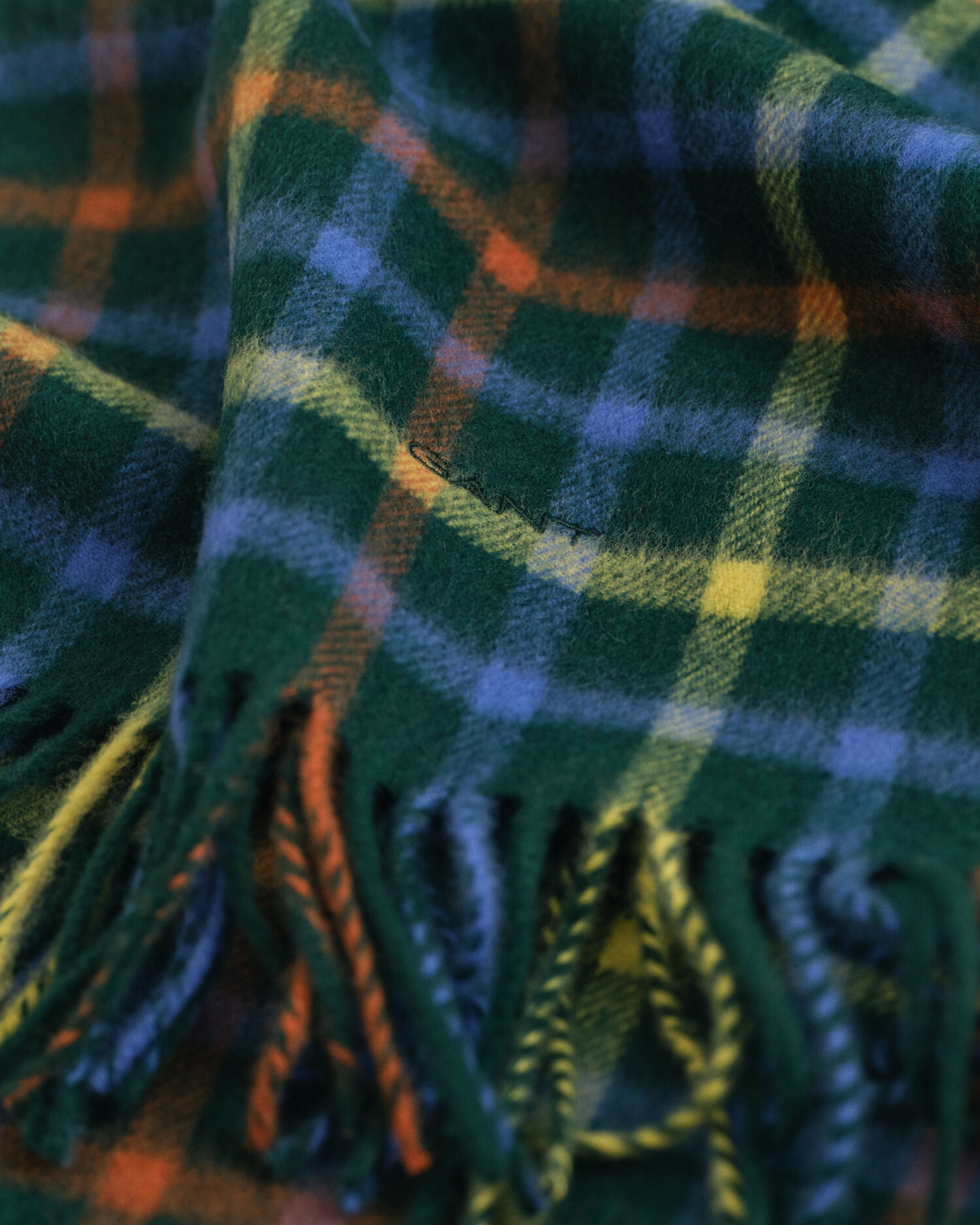 Ruudullinen villakaulaliina