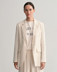 Regular fit ‑mitoitettu joustava pellavableiseri