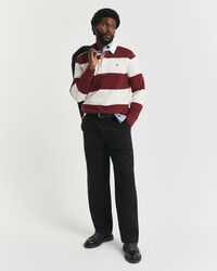 Relaxed fit ‑mitoitetut puuvillatvillichinot