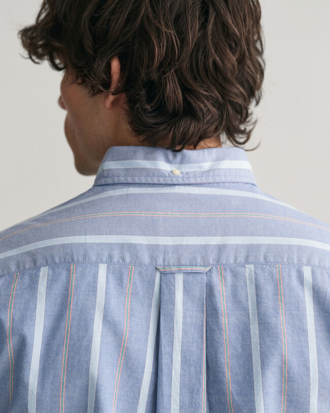 Regular fit ‑mitoitettu raidallinen Archive-oxford-paita 