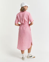 Lyhythihainen pellavapaitamekko