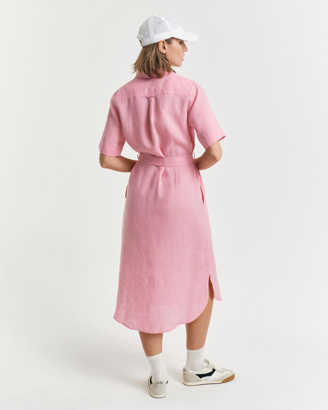 Lyhythihainen pellavapaitamekko