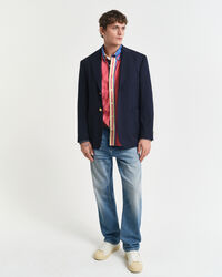 Oversized fit ‑mitoitettu seersucker-raitapaita