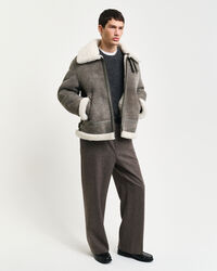 Shearling-takki