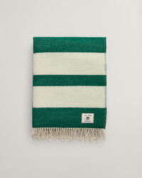 Raidallinen villainen torkkupeitto