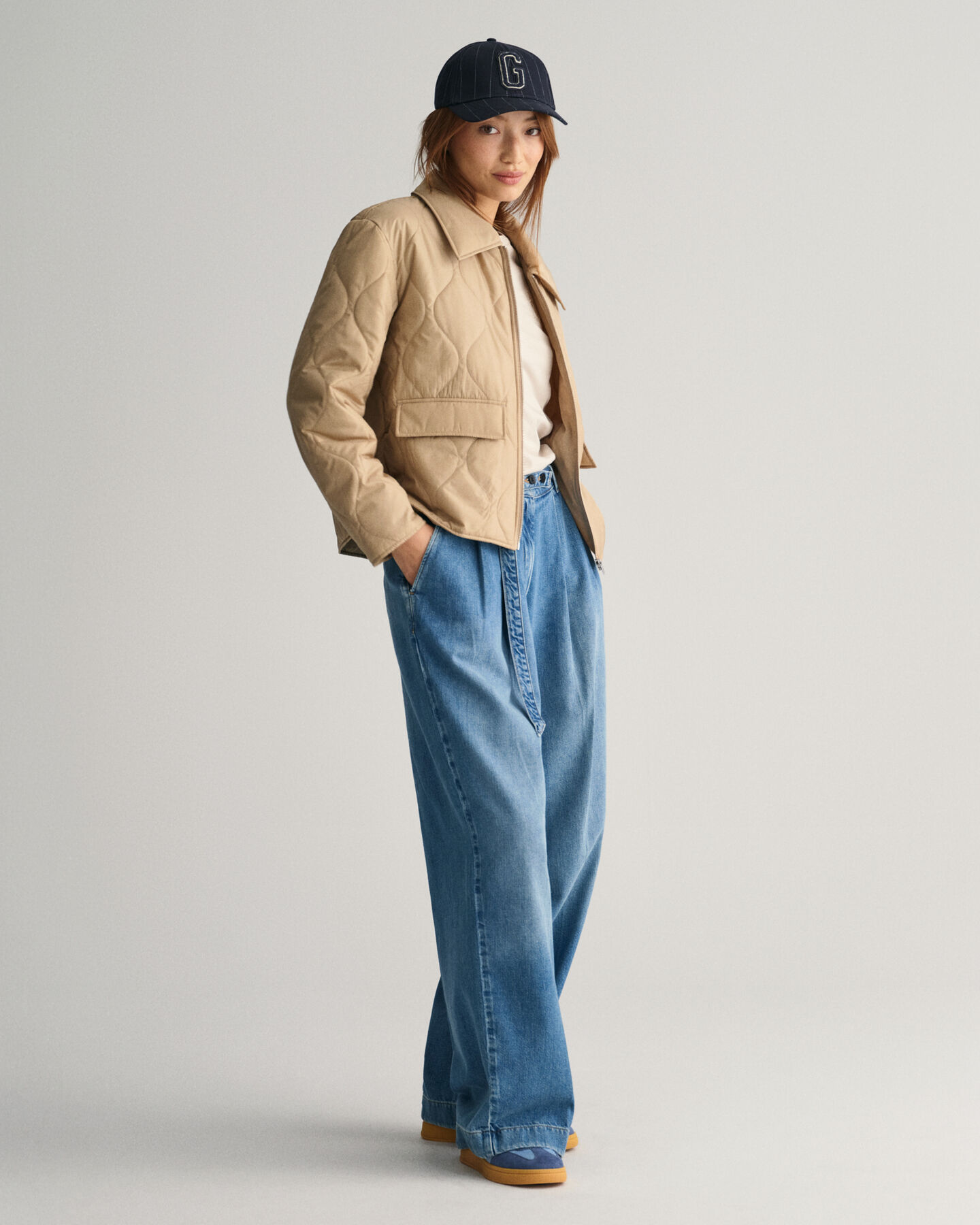 Kauluksellinen tikkitakki