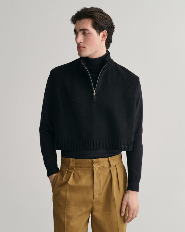 Vetoketjullinen villaneulekauluri