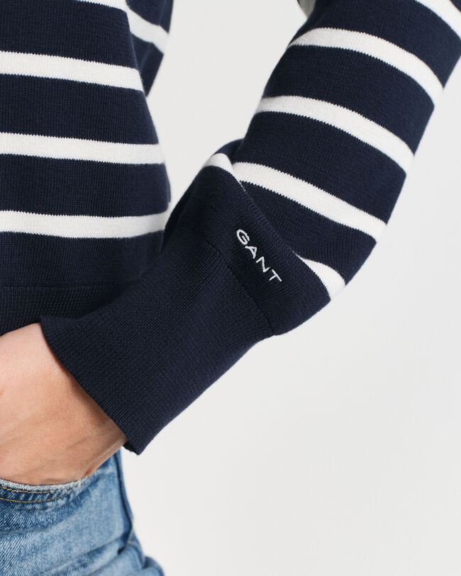 Raidallinen puuvillaneuletakki