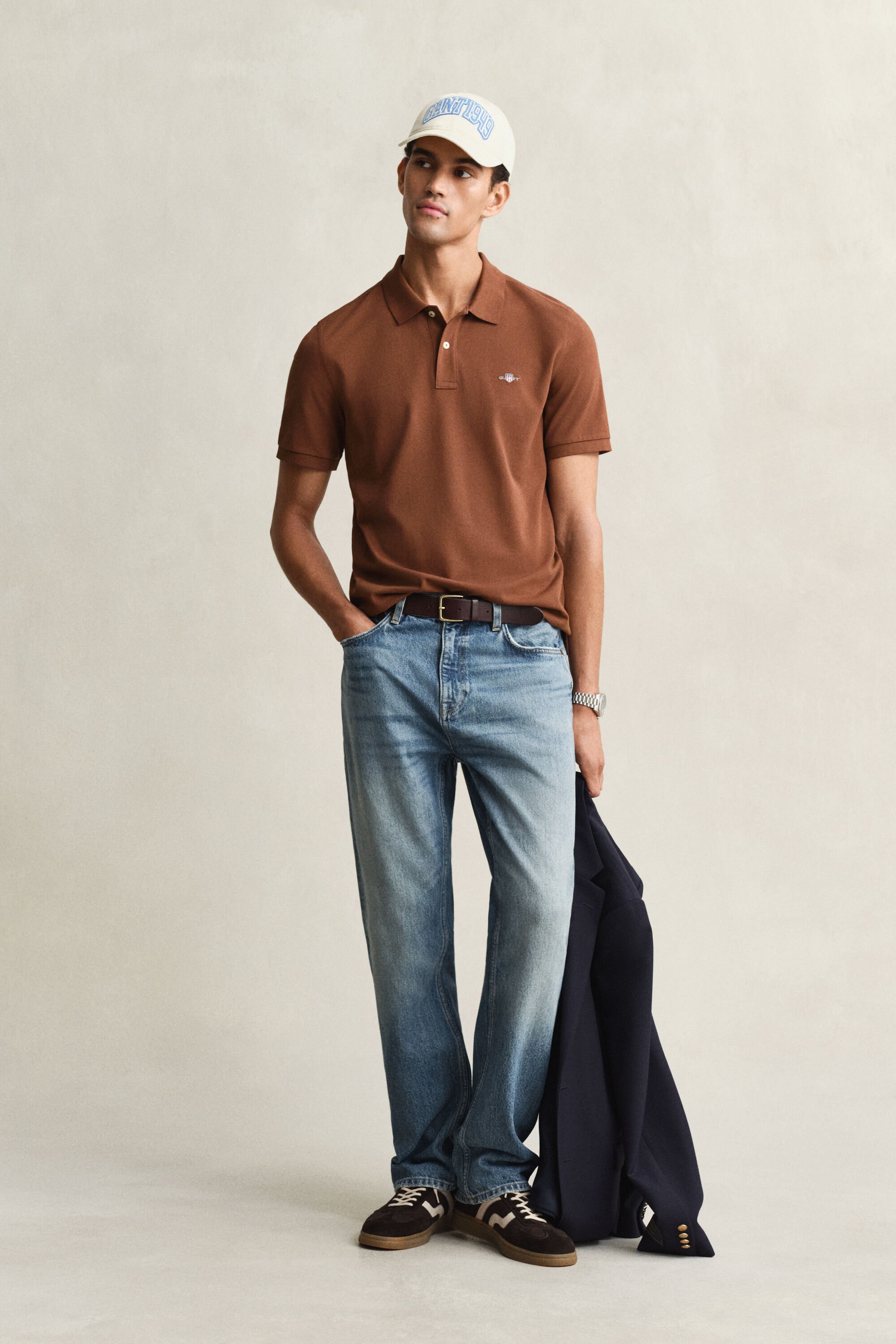 Regular fit -mitoitettu Shield-pikeepaita