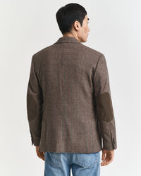 Slim fit ‑mitoitettu kukonaskelruutuinen bleiseri