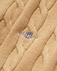 Teens-malliston vetoketjukauluksellinenpalmikkoneule puuvillaa