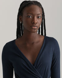 Jerseykankainen kietaisumekko