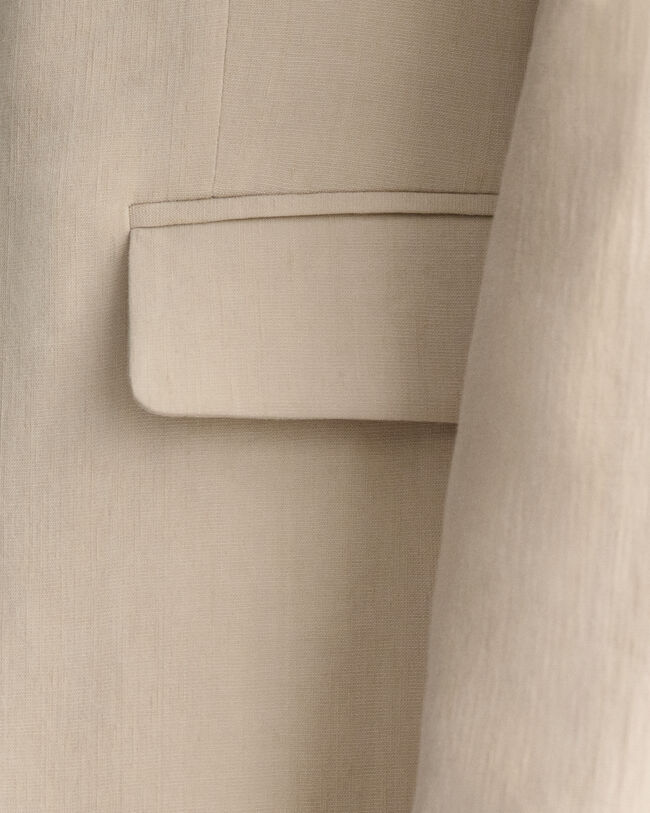 Regular fit ‑mitoitettu joustava pellavableiseri