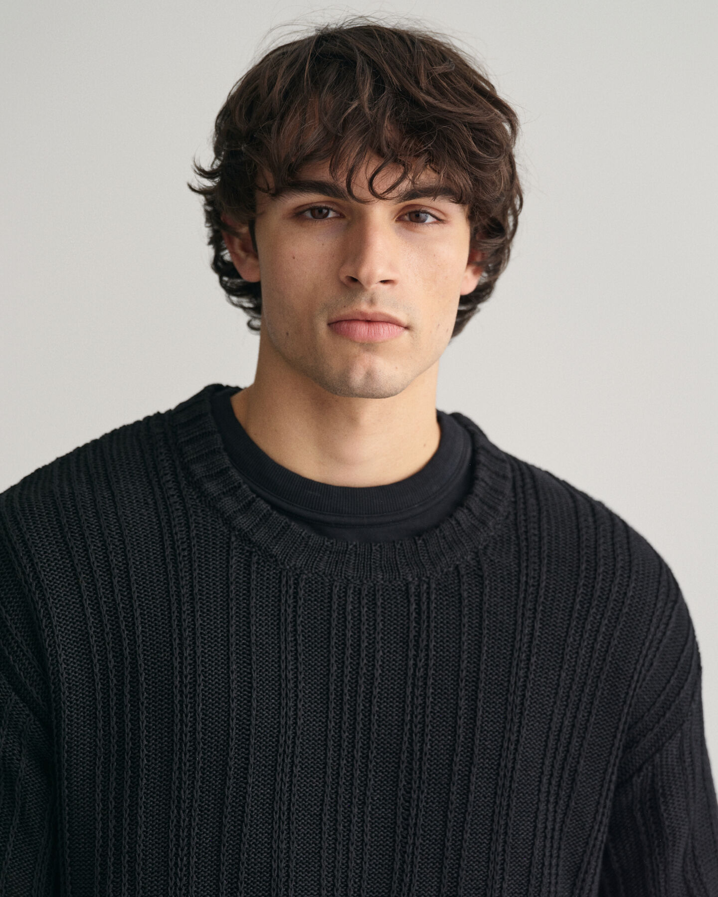 Linen Silk Crew Neck Sweater