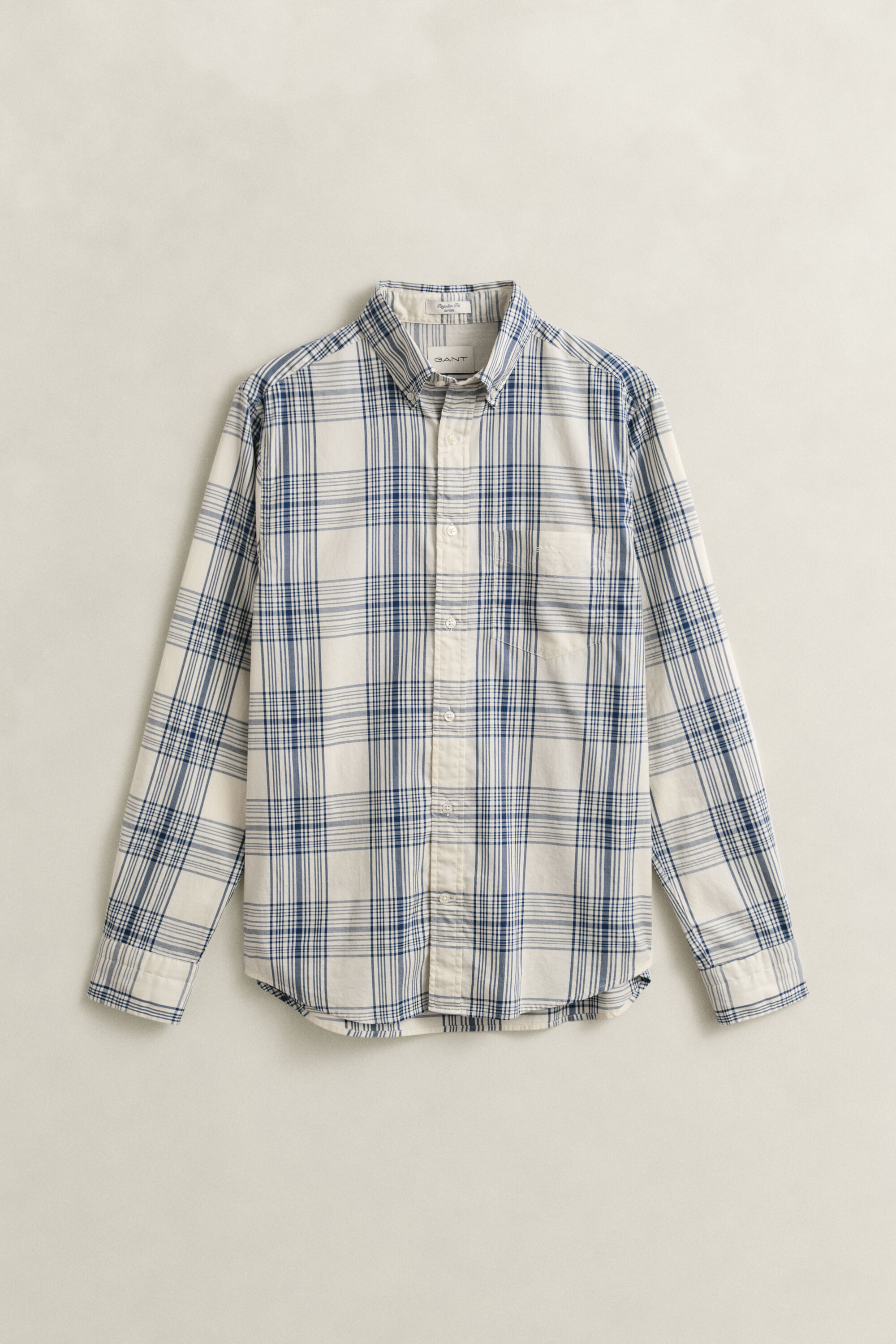 Regular fit ‑mitoitettu Dreamy-oxford‑ruutupaita