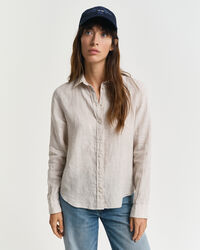 Regular fit ‑mitoitettu pellavapaita