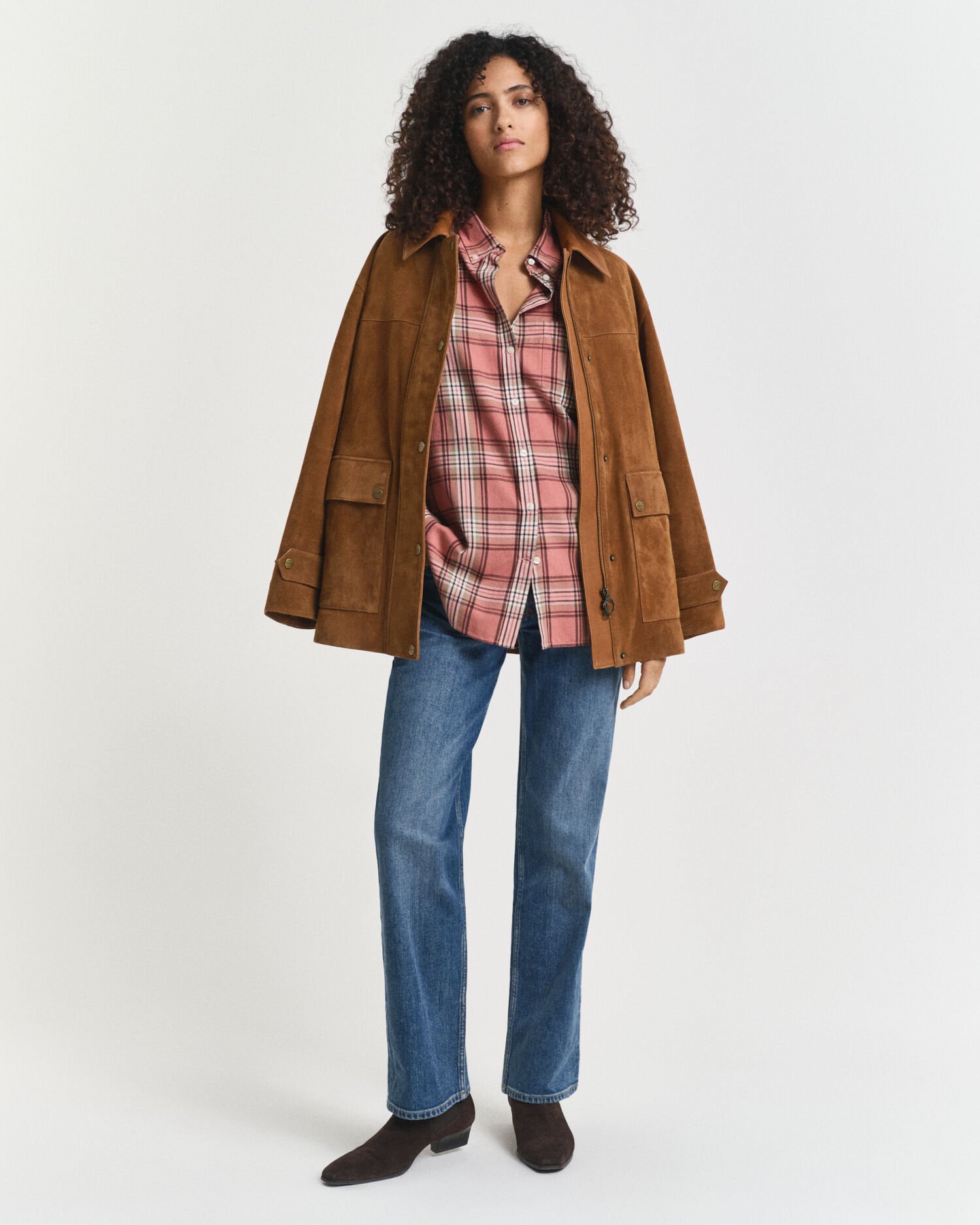 Relaxed fit ‑mitoitettu ruudullinen flanellipaita