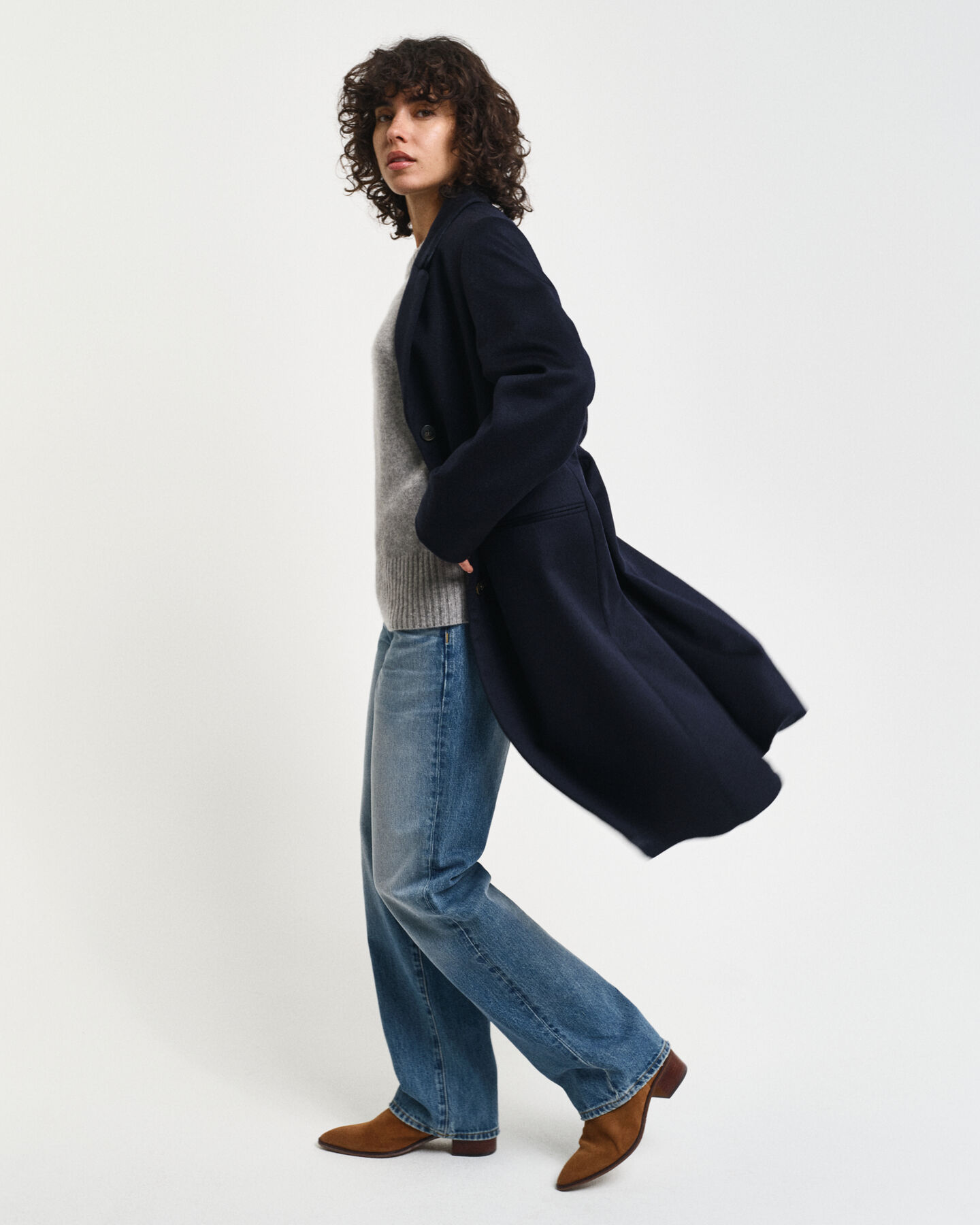 Hyvin istuva klassinen villakangastakki