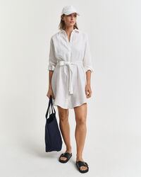 Pellavapaitamekko ja vyö