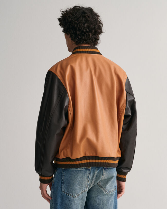 Nahkainen GANT Varsity Jacket