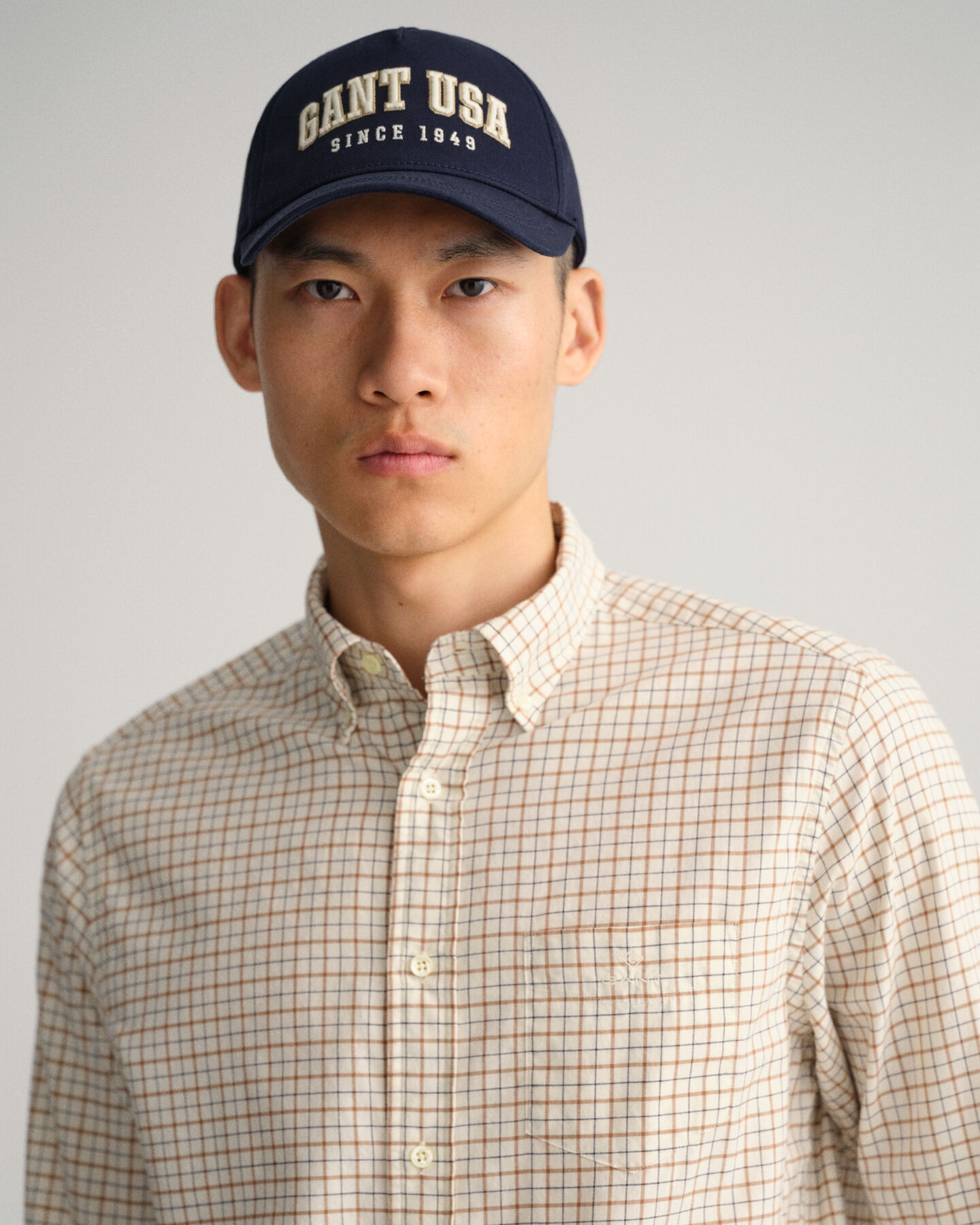 Regular fit ‑mitoitettu Window Check ‑paita