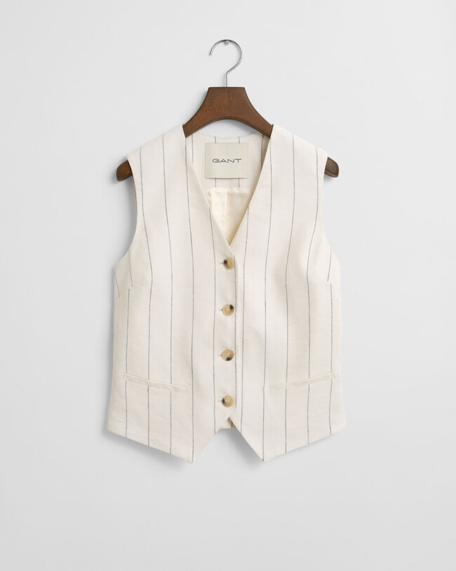 Liituraitaliivi pellavaa