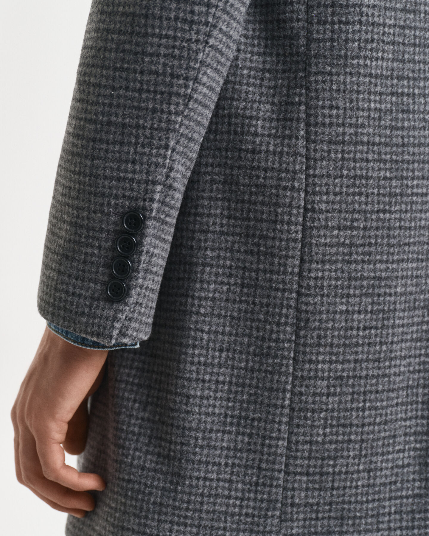 Kaksisävyinen villakangastakki