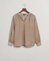 Ruudullinen puuvilla-silkkipusero