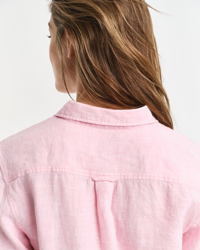 Regular fit ‑mitoitettu pellavapaita